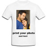 T-shirt with custom photo and text